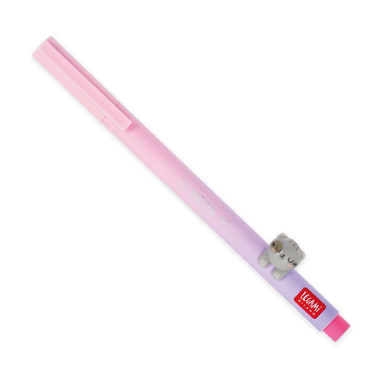 Stylo à Encre Gel Lovely Friends Chat Rose – Pointe Fine, Legami