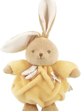 Lapin Patapouf Jaune 17 cm, Kaloo