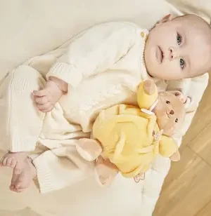 Lapin Patapouf Jaune 17 cm, Kaloo – Image 3