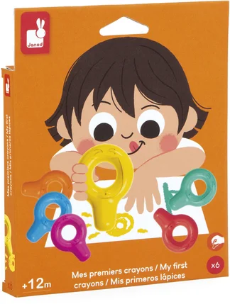 Mes Premiers Crayons – 6 Crayons de Cire, Janod – Image 2