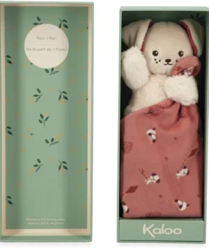 Carré Douceur Peluche Chien Brique 14 cm, Kaloo