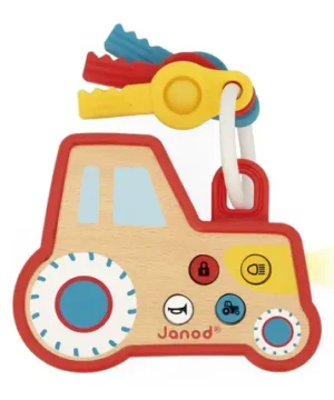 Alternative view of Porte-Clés Tracteur Ferme, Janod