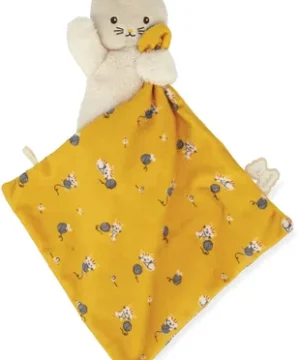 Carré Douceur Peluche Chat Jaune 14 cm, Kaloo – Image 4