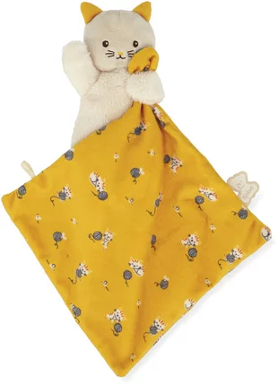 Carré Douceur Peluche Chat Jaune 14 cm, Kaloo – Image 4