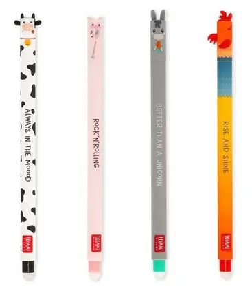 Lot de 4 Stylos à Encre Gel Effaçable, Legami – Image 2