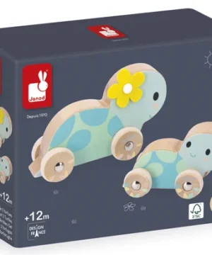 Alternative view of Set de 2 Tortues en Bois, Janod