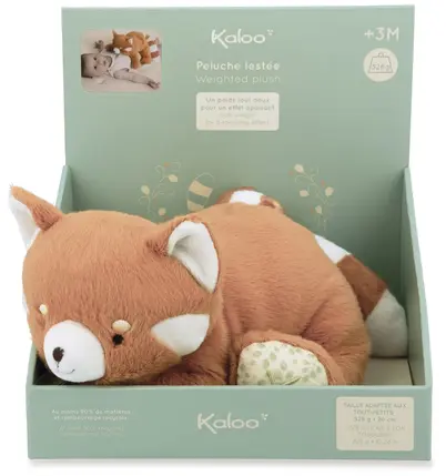 Peluche Lestée Panda Roux 28 cm, Kaloo – Image 6