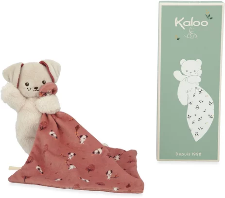 Carré Douceur Peluche Chien Brique 14 cm, Kaloo – Image 2