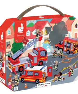 Puzzle Sapeurs-Pompiers 24 Pièces, Janod