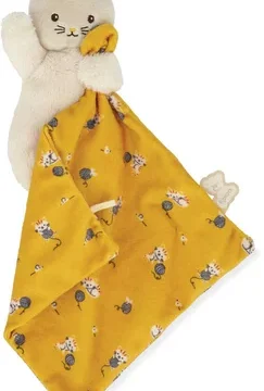 Carré Douceur Peluche Chat Jaune 14 cm, Kaloo – Image 5