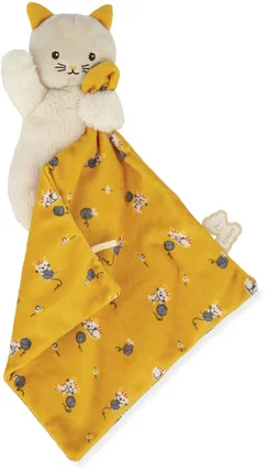 Carré Douceur Peluche Chat Jaune 14 cm, Kaloo – Image 5