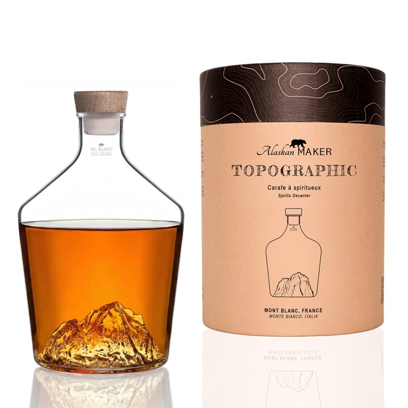 Carafe à Spiritueux Mont Blanc TOPOGRAPHIC, Alaskan Maker