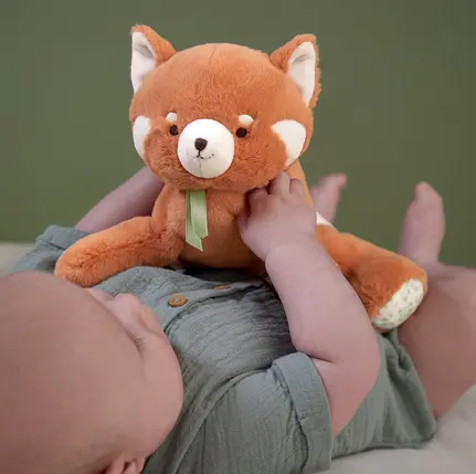 Peluche Lestée Panda Roux 28 cm, Kaloo