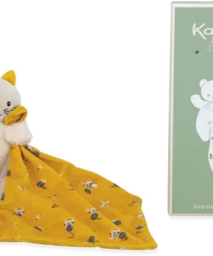 Alternative view of Carré Douceur Peluche Chat Jaune 14 cm, Kaloo