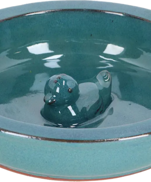 Bain d'Oiseau Rond avec Canard, Esschert Design