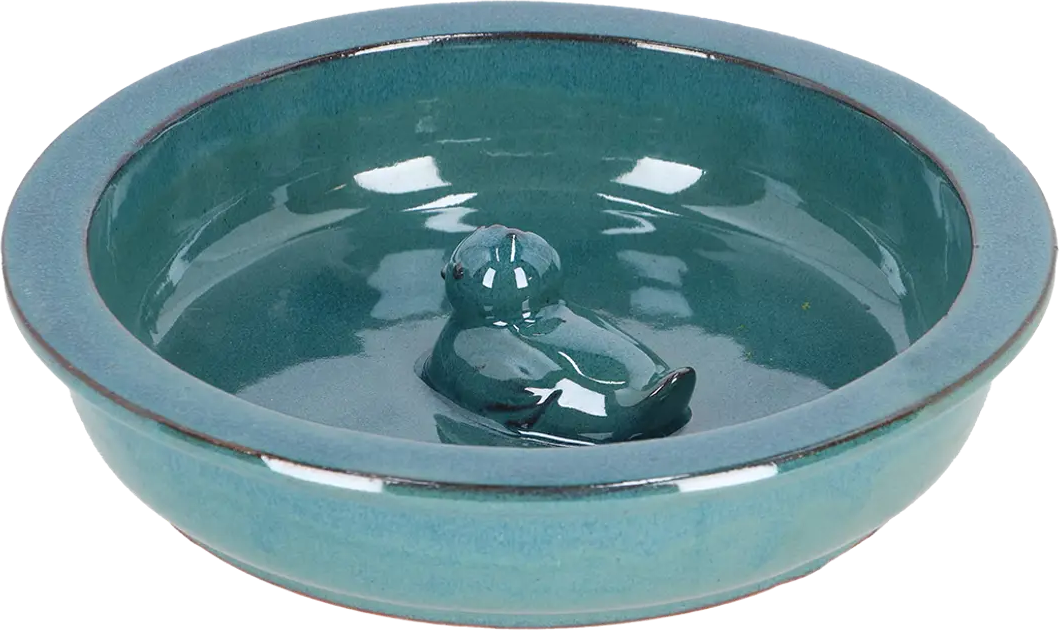 Bain d'Oiseau Rond avec Canard, Esschert Design – Image 2