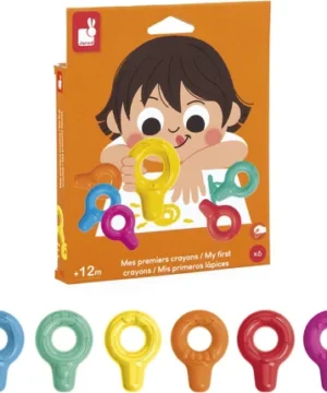 Mes Premiers Crayons – 6 Crayons de Cire, Janod