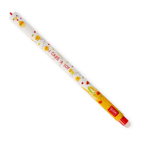 Stylo à Encre Gel Effaçable Poule Rouge, Legami