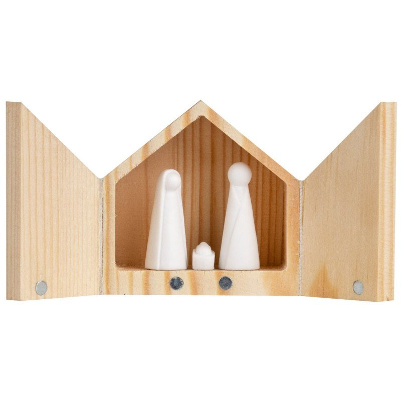 Mini Set Nativité en Porcelaine et Bois ,RÄDER