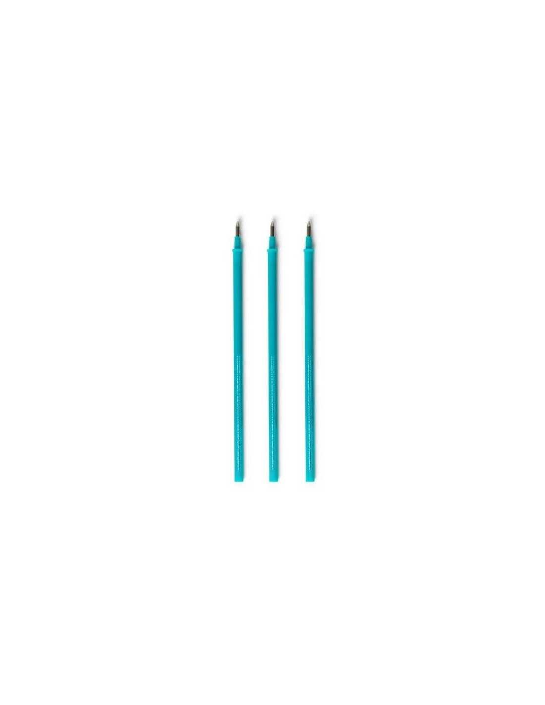 Lot de 3 Recharges pour Stylo à Encre Gel Effaçable Turquoise, Legami – Image 2