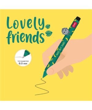 Stylo Gel avec Animal Décoratif Gorilla « Wild but Kind » Lovely Friends, Legami – Image 3