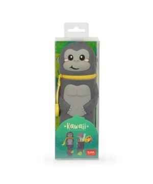 Alternative view of Trousse 2-en-1 en Silicone Gorilla « Wild but Kind » KAWAII, Legami