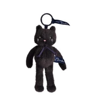 Porte-Clés Chat Méloé 20 cm Noir Anthracite, Mailou