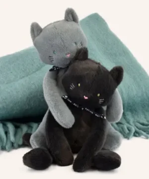 Alternative view of Peluche Chat Méloé 37 cm Anthracite, Mailou