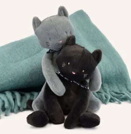 Peluche Chat Méloé 37 cm Anthracite, Mailou – Image 2