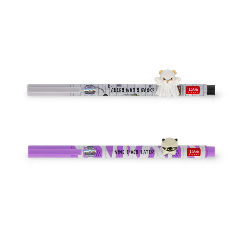 Set de 2 Stylos à Encre Gel Lovely Friends Secret Trick or Treat Halloween, Legami – Image 3