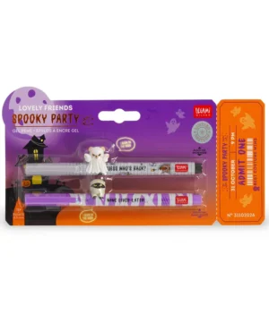 Set de 2 Stylos à Encre Gel Lovely Friends Secret Trick or Treat Halloween, Legami