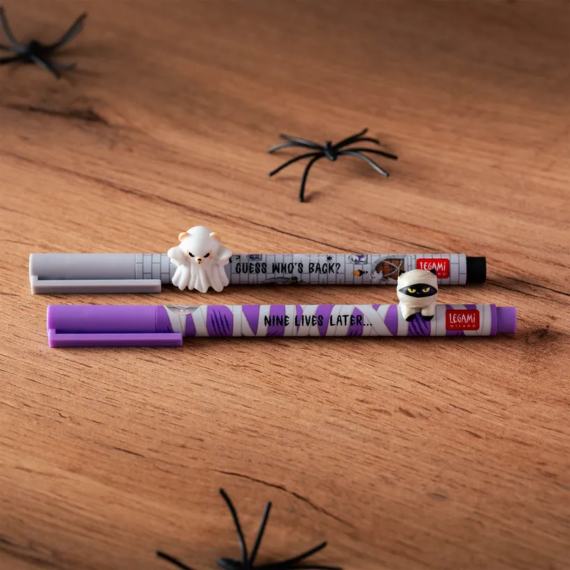 Set de 2 Stylos à Encre Gel Lovely Friends Secret Trick or Treat Halloween, Legami – Image 4