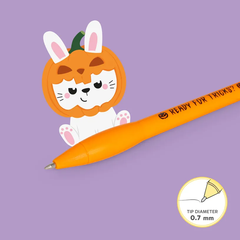 Stylo à Encre Gel avec Lapin Lumineux Halloween, Legami – Image 2