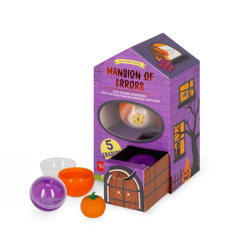 Mini Distributeur de Gommes Mansion of Errors Halloween, Legami