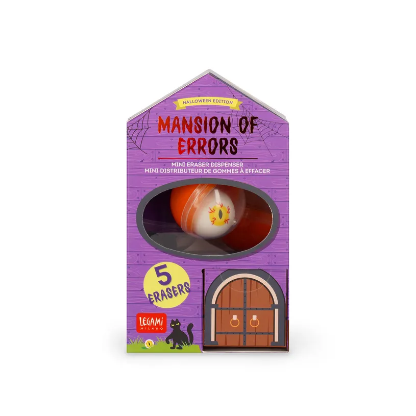 Mini Distributeur de Gommes Mansion of Errors Halloween, Legami – Image 2