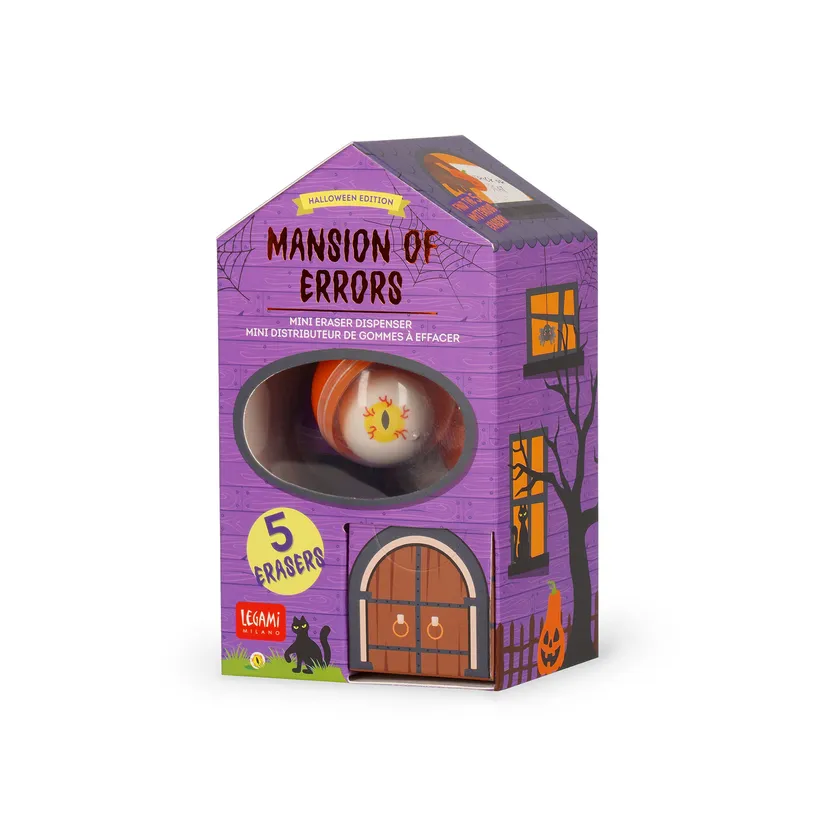 Mini Distributeur de Gommes Mansion of Errors Halloween, Legami – Image 3