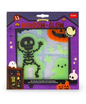 Set d’Autocollants en Gel pour Fenêtre Small Halloween, Legami