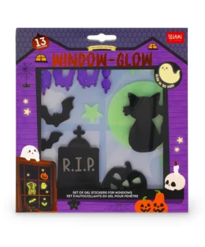 Set d’Autocollants en Gel pour Fenêtre Small Halloween, Legami