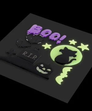Set d’Autocollants en Gel pour Fenêtre Small Halloween, Legami – Image 4