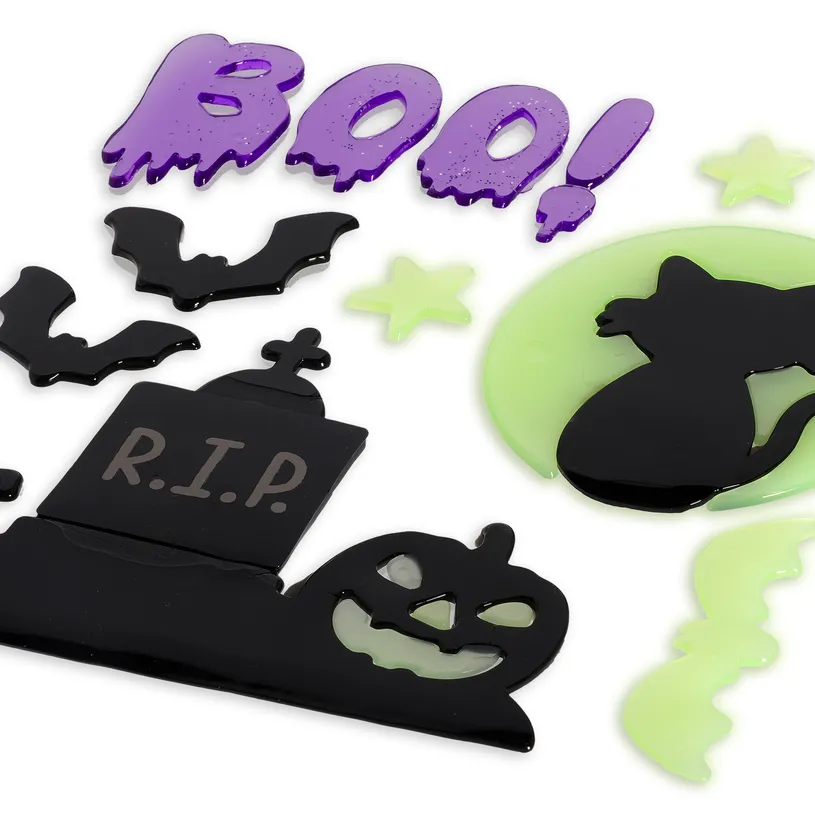 Set d’Autocollants en Gel pour Fenêtre Small Halloween, Legami – Image 3