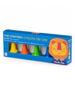 Les Popipop 5 Crayons de Cire, Moulin Roty
