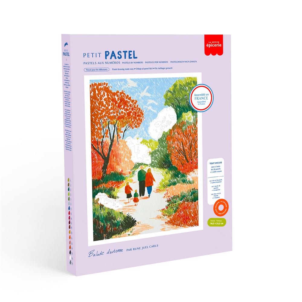 Coffret Pastel au Numéro Petit Pastel Balade d’Automne, La Petite Epicerie