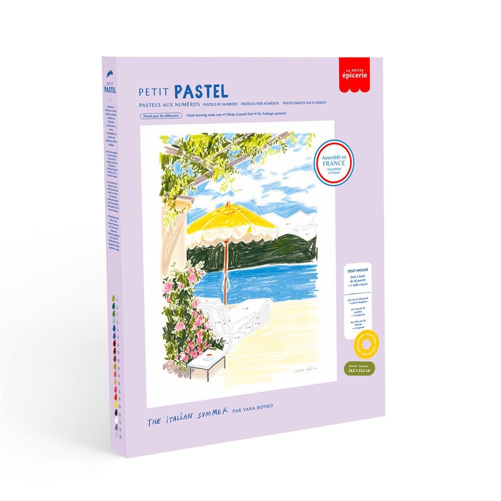 Coffret Pastel au Numéro Petit Pastel Italian Summer, La Petite Epicerie