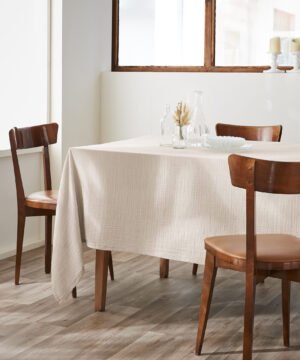 Nappe Rectangle en Gaze de Coton Unie Pampa 150 x 250 cm, L’Effet Papillon