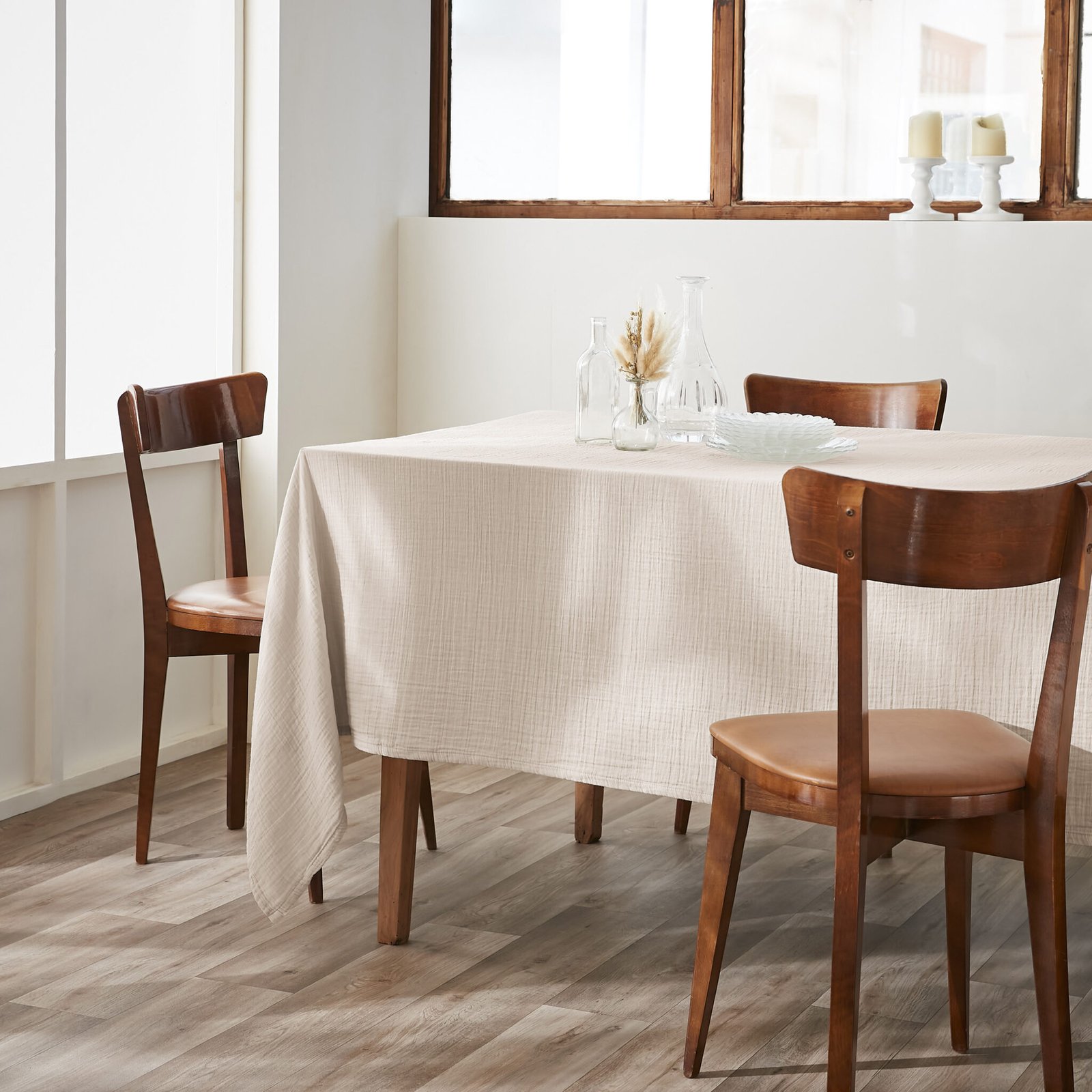 Nappe Rectangle en Gaze de Coton Unie Pampa 150 x 250 cm, L’Effet Papillon