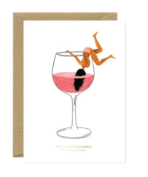 Carte « Juste un Verre » Dorure, ATWS