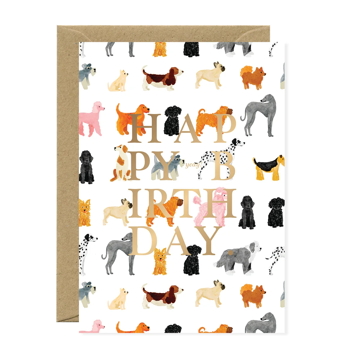 Carte d'Anniversaire Chiens – A6, ATWS
