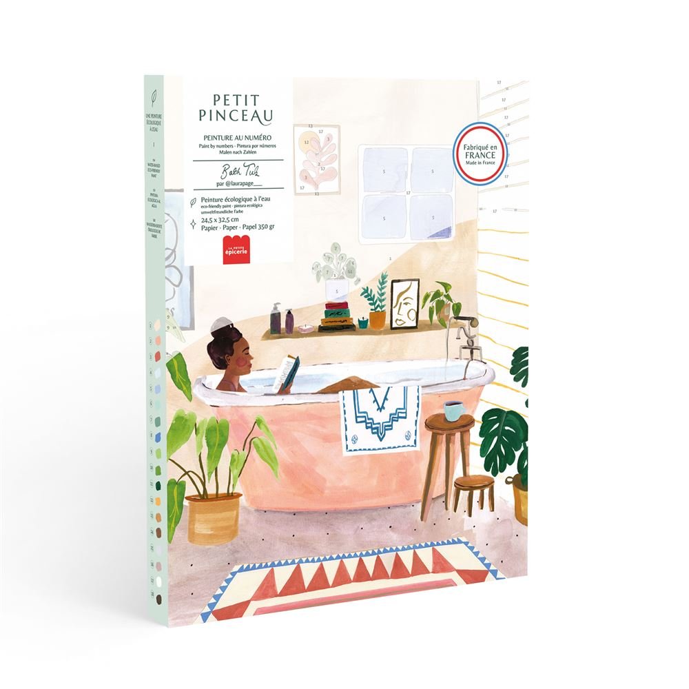 Coffret Peinture au Numéro Petit Pinceau Bath Tub, La Petite Epicerie