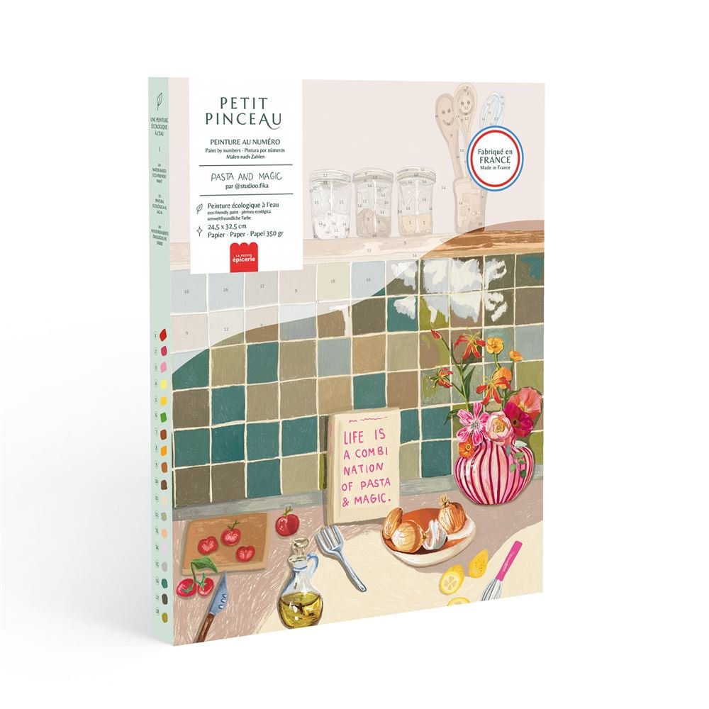 Coffret Peinture au Numéro Petit Pinceau Pasta & Magic, La Petite Epicerie