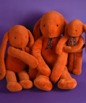 Alternative view of Peluche Lapin Méloé 56 cm Potiron, Mailou